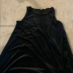 Old Navy Black Velvet A Line Dress